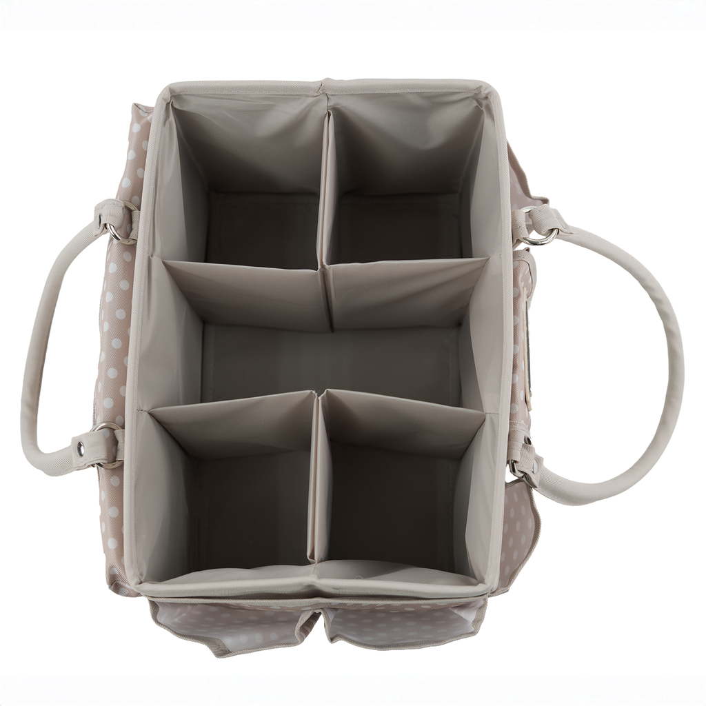 Deluxe Store & Tote Craft Organizer, Tan Dot