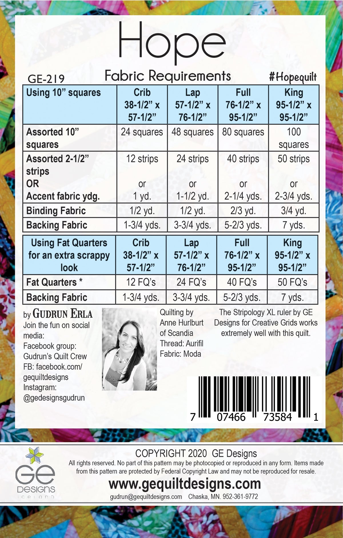 Hope - Stripology Mixer Pattern 219