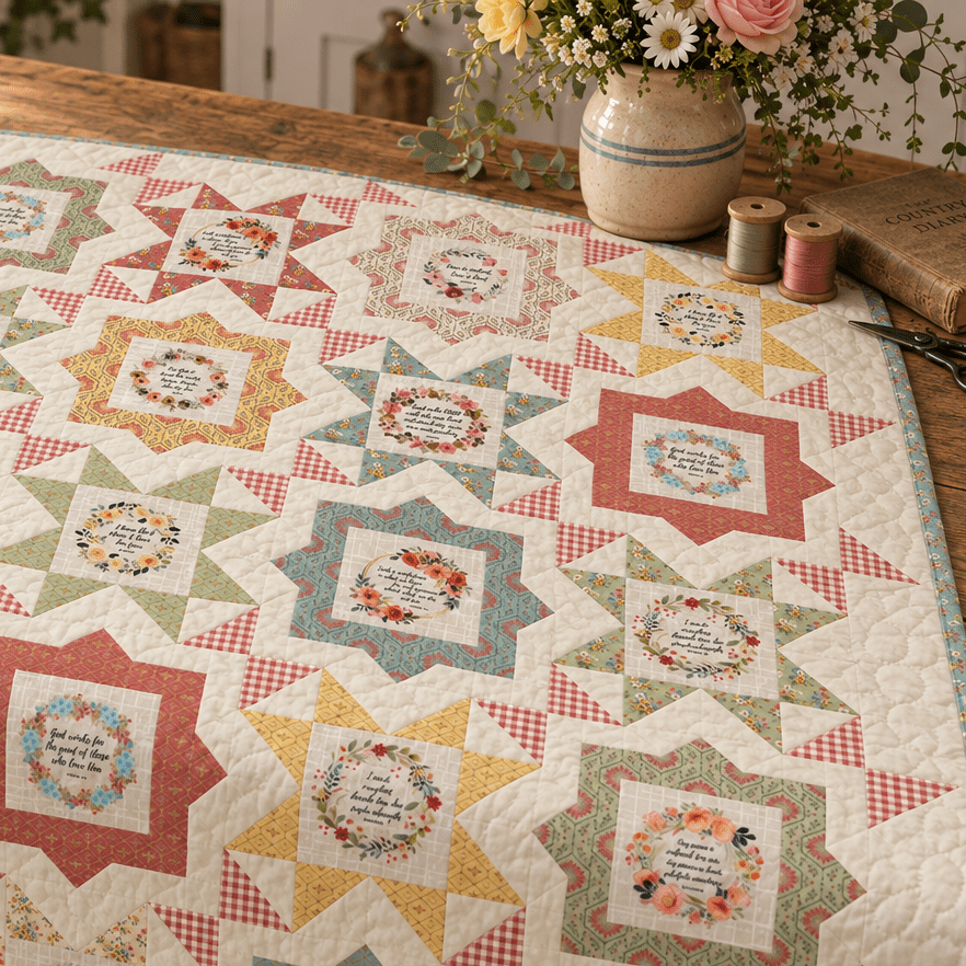 Fussy Frames Bible Verse Quilt Kit