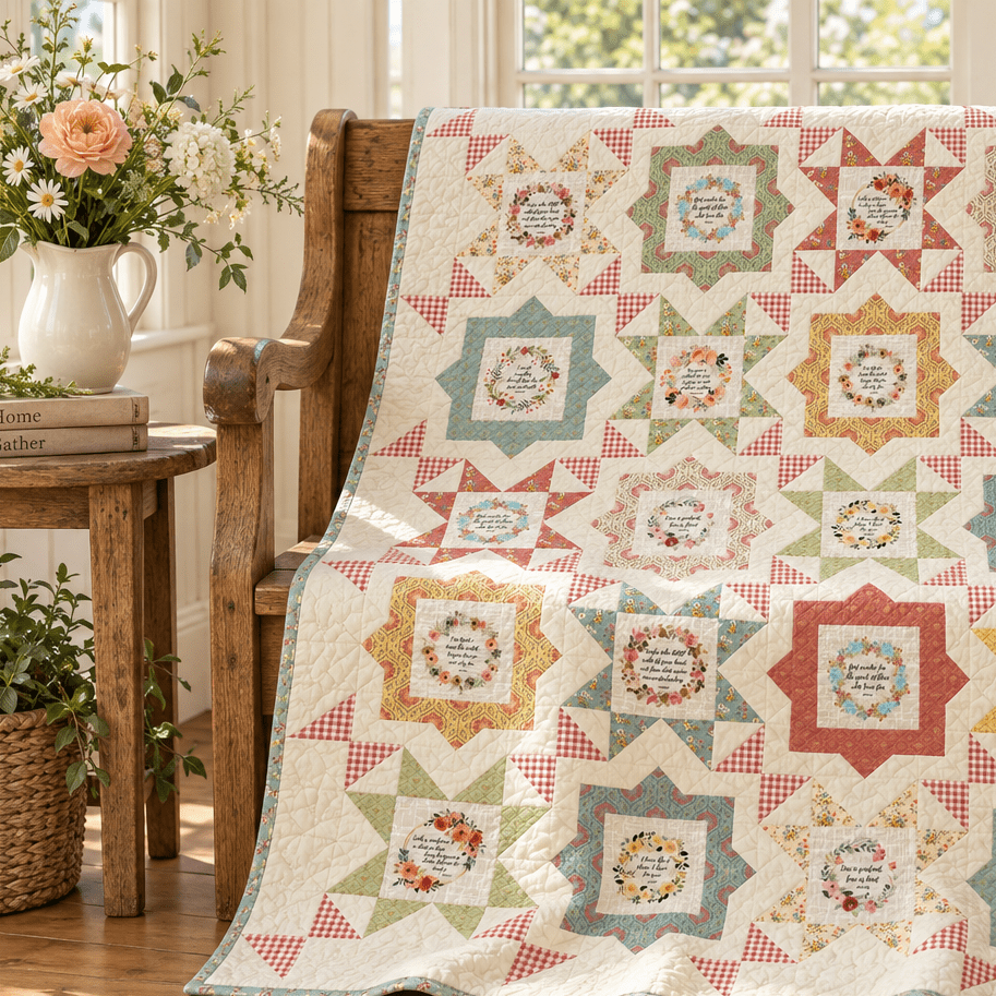 Fussy Frames Bible Verse Quilt Kit